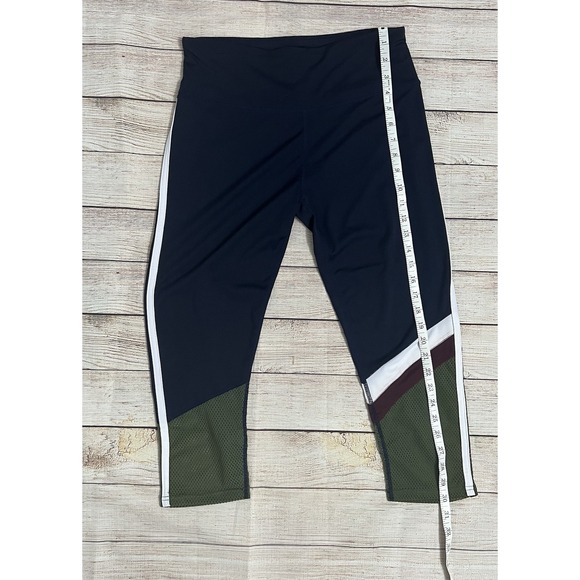 New Navy Colorblock Workout Set- Size Large Activewear Matching Gym Set - Picture 9 of 11